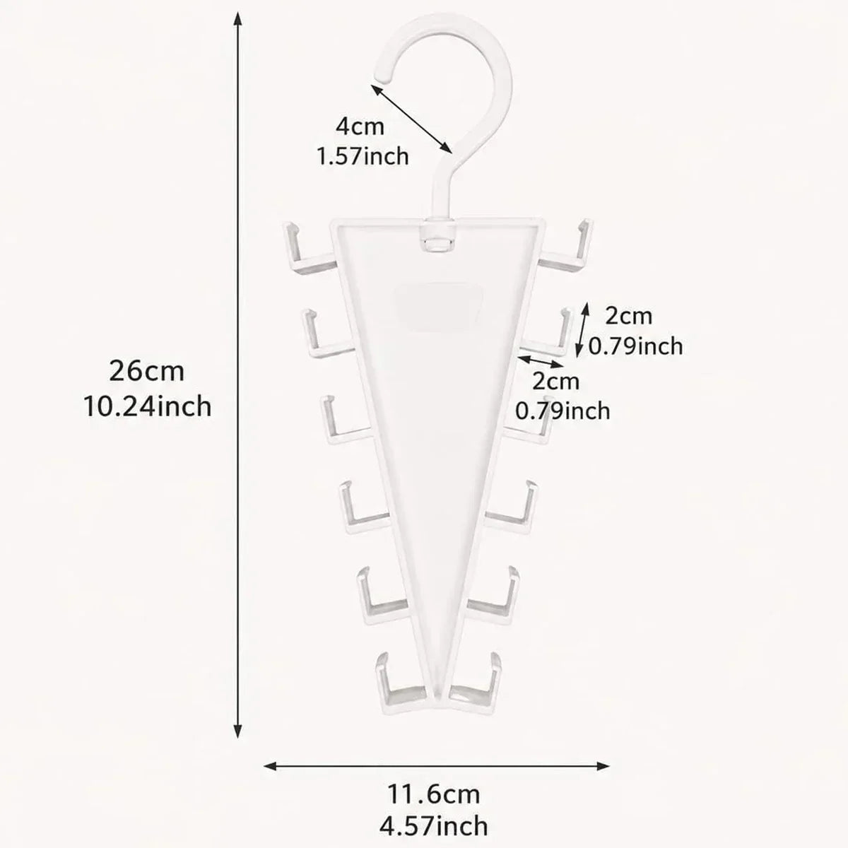 2/4/8Pcs V-Shape Hanger Organizer