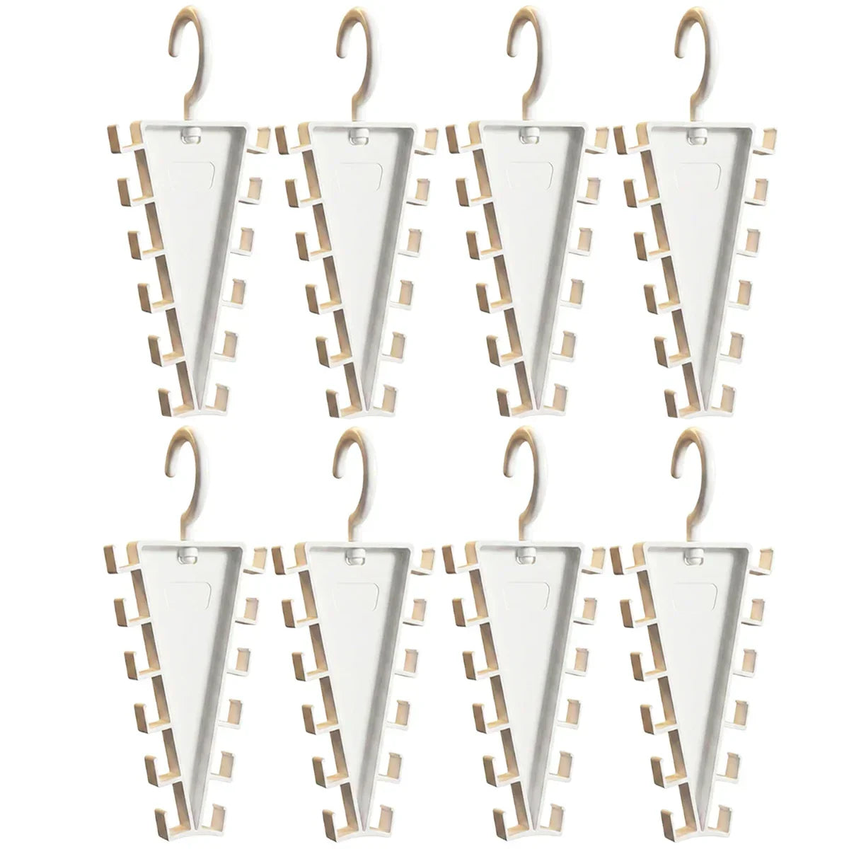2/4/8Pcs V-Shape Hanger Organizer