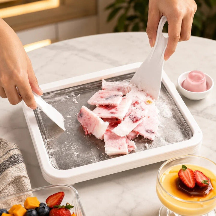 Instant Homemade Rolled Ice Cream Maker ❄
